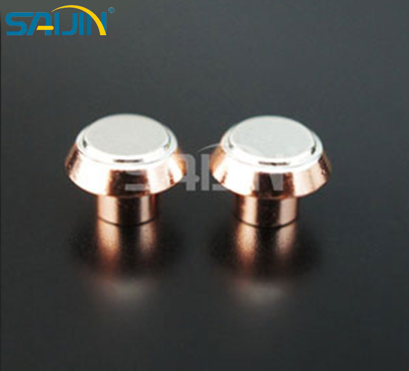Contactos de remache de plata revestidos de cobre eléctricos para electrodomésticos